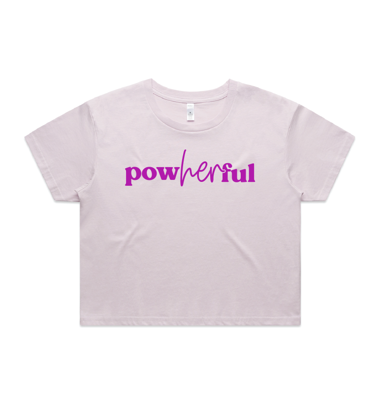 PowHERful Crop T - 4 color options