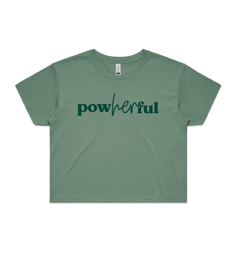 PowHERful Crop T - 4 color options