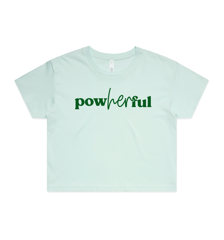 PowHERful Crop T - 4 color options