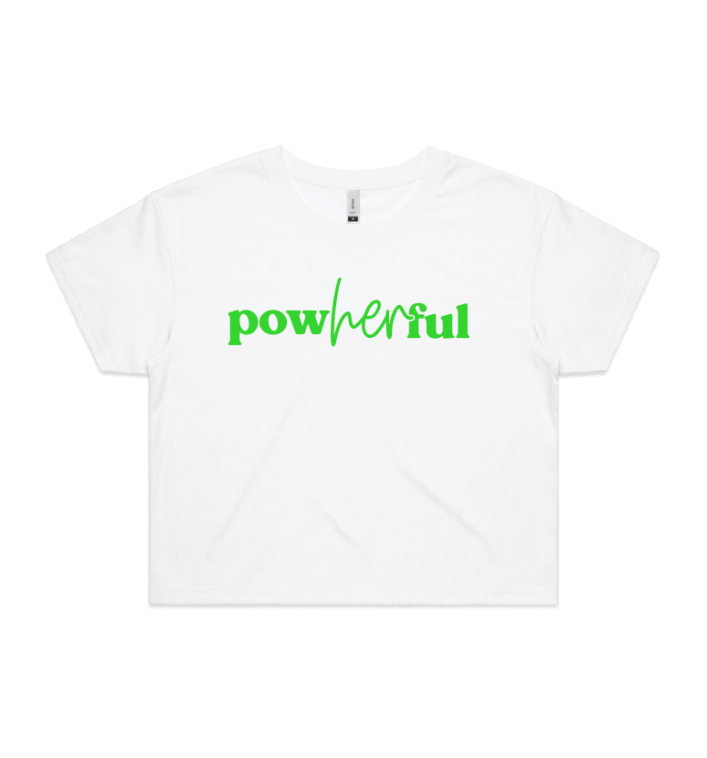 PowHERful Crop T - 4 color options
