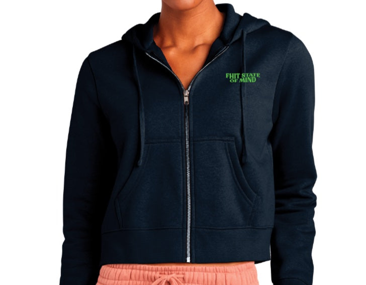 Cropped Zip-Up Hoodie Lounge Set main image 1